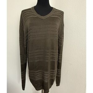 Prestige Linea Noeva Millan Rome Firenze Sweater Women L Brown Cotton Tight Knit